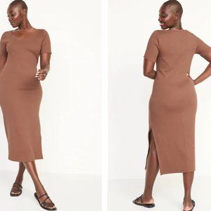 Ribbed Midi Dress NWT Old Navy